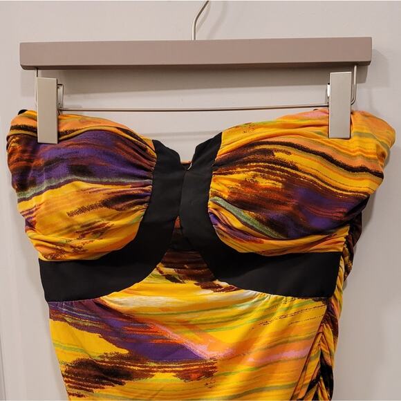 Rampage Y2K Yellow Strapless Dress - Picture 3 of 8